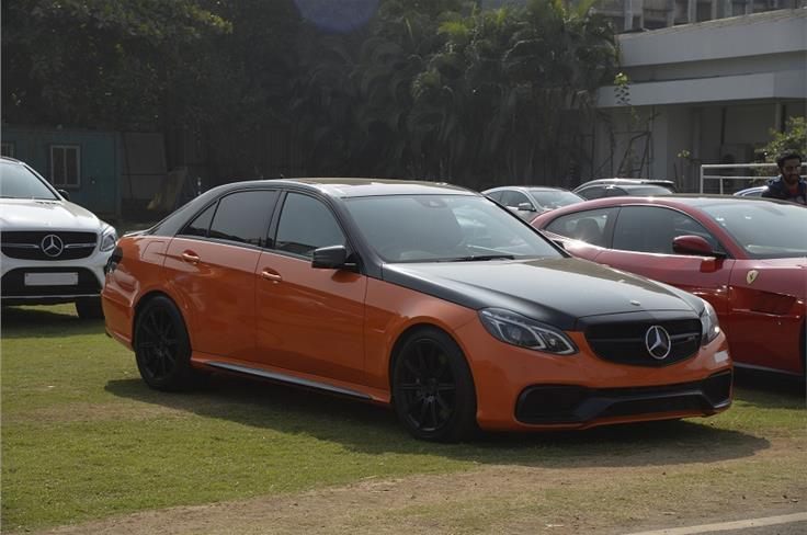 Orange is the new black for this Mercedes-AMG E63. 